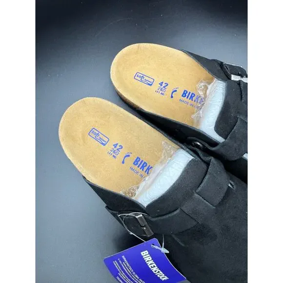 Birkenstock Boston Soft Footbed Black Size 42 - Picture 3 of 3